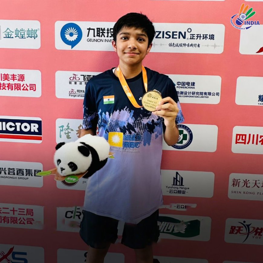 ODMian Tanvi Patri Shines on the International Stage: Triumphs in Under-15 Girls Singles at Badminton Asia Junior Championships