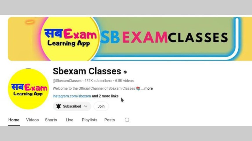 Founder and CEO of sbexam classes - Manish Ranjan