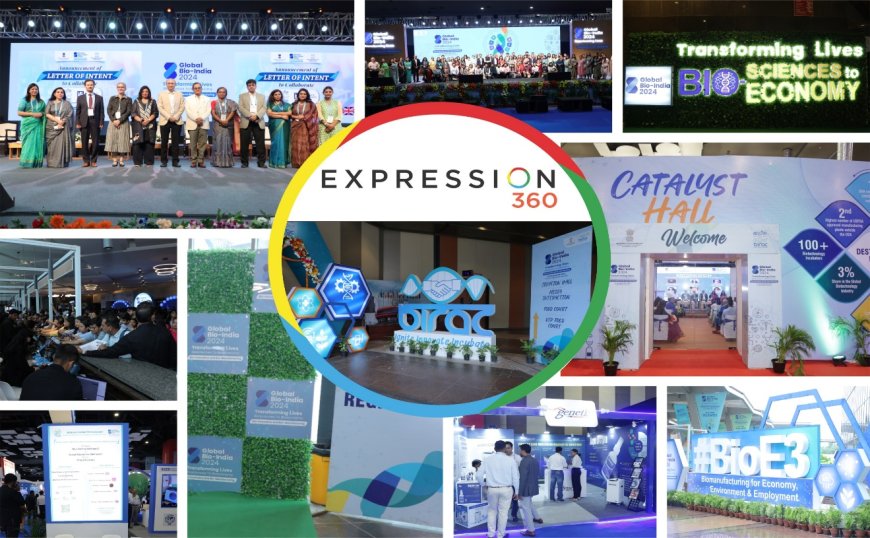 Shaping the Future of Biotechnology: Expression 360’s Creative Vision Shines at Global Bio India 2024