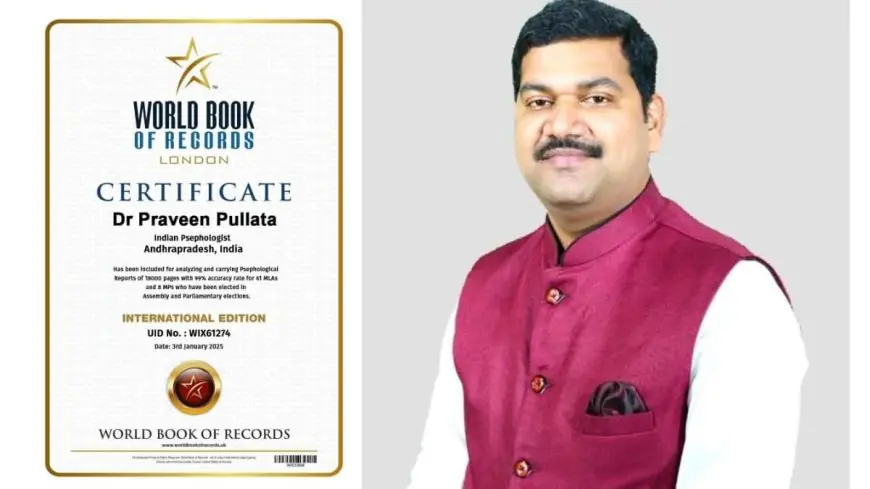 Dr. Praveen Pullata enters the World Book of Records