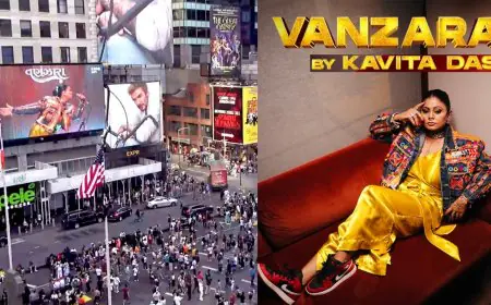Gujarati Song ‘Vanzara’ by Kavita Das Goes Viral, graces the iconic Times Square billboard in New York