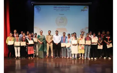 IMS Ghaziabad (University Courses Campus) and Dainik Jagran Honor Academic Excellence at the ‘Pratibha Samman’ Ceremony