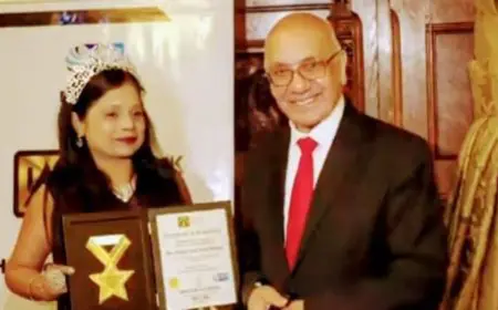 Ms Haryana Pooja Nangia Honoured at House of Commons London- The United Kingdom: A Global Iconic Women of Haryana Making India Proud