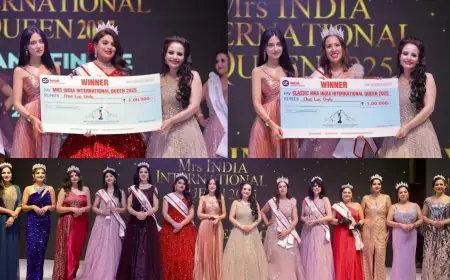 Mrs India International Queen 2025 Winners won Rs 1 Lakh Each: Mrs. Kanupriya Mohan & Dr. Ritu Bir