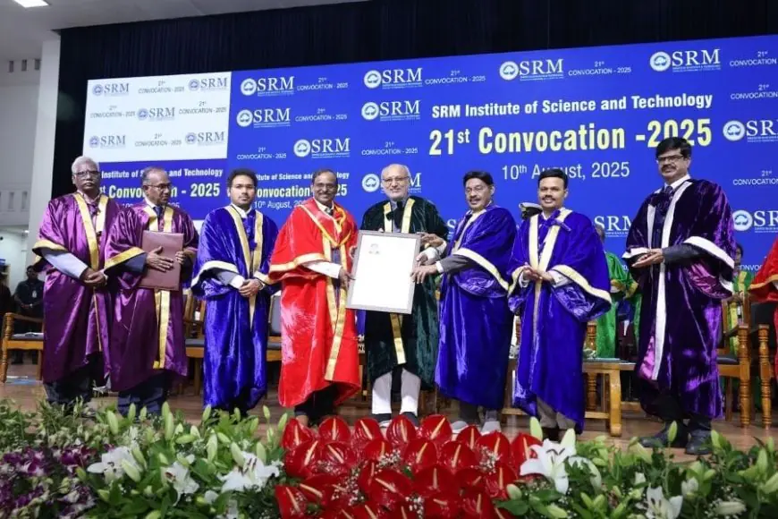 By 2040, India aims to land astronauts on the Moon and bring them back safely�, Dr. V. Narayanan, ISRO Chairman, at SRMIST’s 21st Convocation 2025