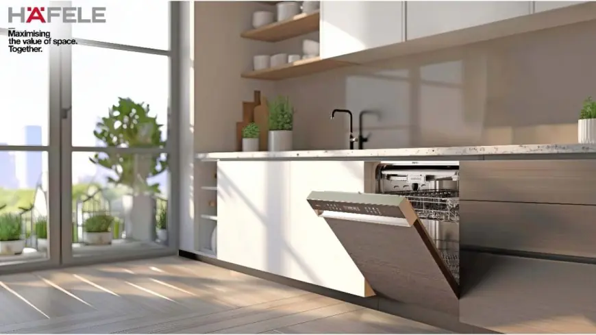 Hafele’s Valeriya Semi-Integrated Built-In Dishwasher