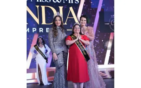 CH V N Padma Sarada Crowned VG Mrs Andhra Pradesh Empress & Mrs Ethnic Diva at VG Miss & Mrs India Beauty Pageant 2025