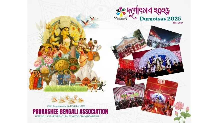 Mumbai Prepares for a Taste of Bengal: Probashee Bengali Association’s 11th Sarbojonin Durga Puja in Palava City