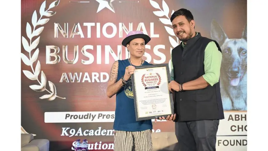 Abhishek Paul Chowdhury’s K9Academy Canine Solutions LLP Wins Best Dog Training Academy of the Year