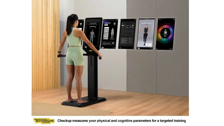 New Technogym Checkup measures your physical and cognitive parameters for a targeted training