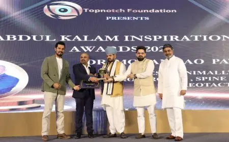 Dr. Mohana Rao Patibandla Honoured at Abdul Kalam Inspiration Awards 2025