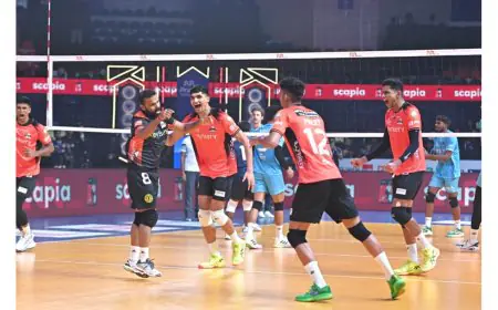 PVL 2025: Hyderabad Black Hawks Outshine Goa Guardians with a 3–1 Triumph