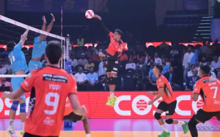 PVL 2025: Hyderabad Black Hawks Clinch 3-1 Victory Over Goa Guardians