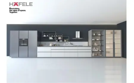 Hafele Profin Aluminium Profile Range Redefines Modern Kitchens with Stack Modular Shelving
