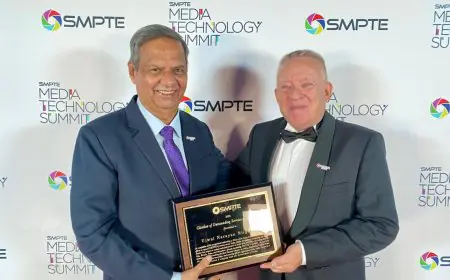 A Global Honour: Ujwal N. Nirgudkar Felicitated by SMPTE for promoting International Standards for Advancing the Indian Film Industry