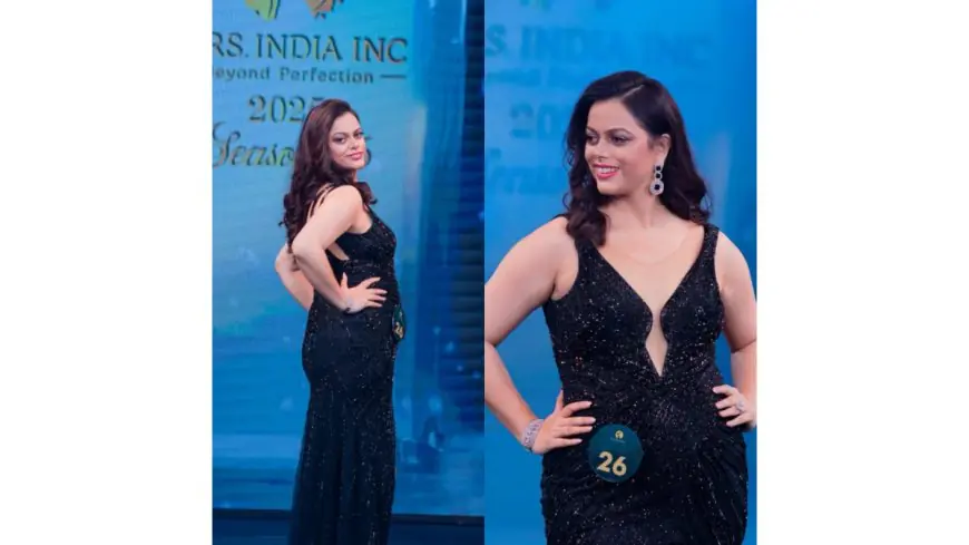 Dr. Ankita Gupta won the title of Mrs. India Galaxy 2nd Runner-Up at Mrs. India Inc 2025 Beauty Pageant