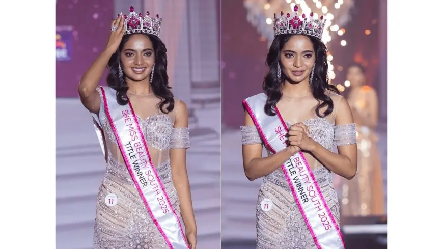 Vasantha Lakshmi M from Karnataka Crowned LIVF She Miss Beauty South 2025 Winner