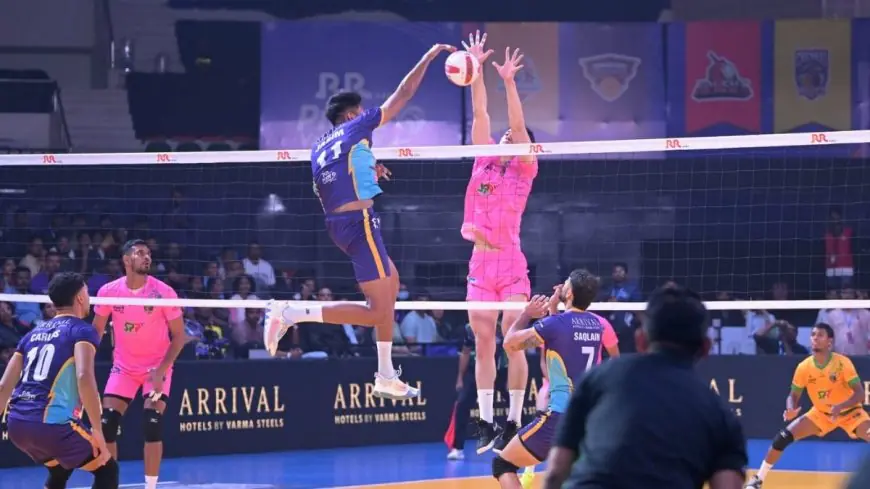 PVL 2025 Season 4 (Match 26): Chennai Blitz break into top four with commanding 3–0 win over Delhi Toofans