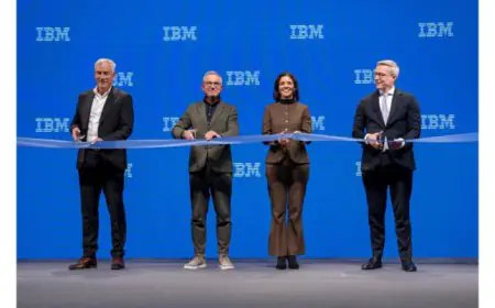 German Federal Minister for Digital Affairs and State Modernization, Dr. Karsten Wildberger, and IBM Executives inaugurate IBM German Headquarters and Technology Campus in Ehningen