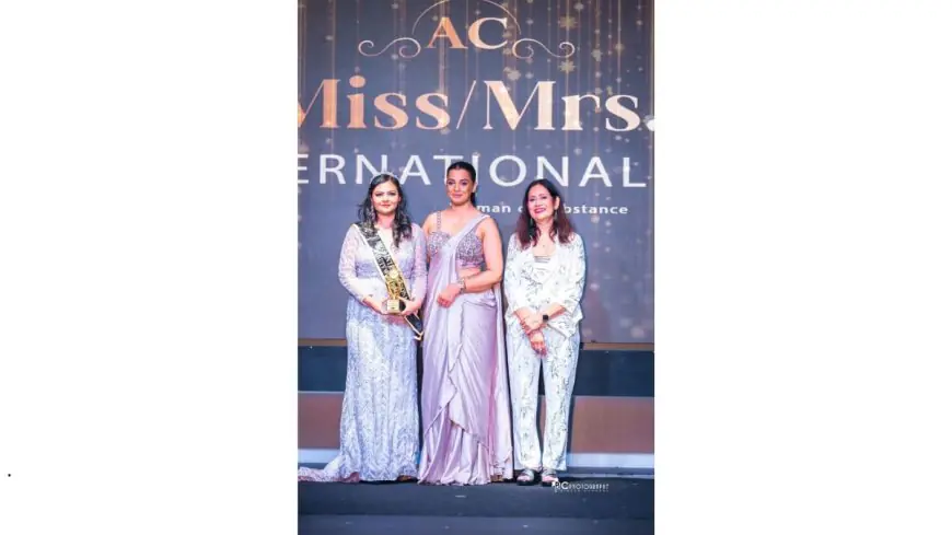 Umang Verma Crowned “Miss International – Miss Beauty With Brains” at Asherwaad Consultants Miss/Mrs International Woman of Substance 2025