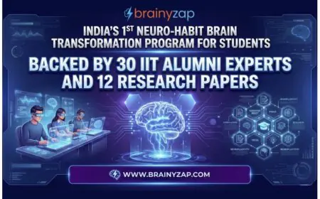 BrainyZap Launches Brain Transformation Program for Students Backed by IIT Alumni Experts and 12 Research Papers