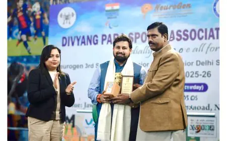 Vinay Kumar Dubey, Chairman VKDL NPA Advisory Council, Honoured at Prestigious DPSA Para Powerlifting Event in Delhi