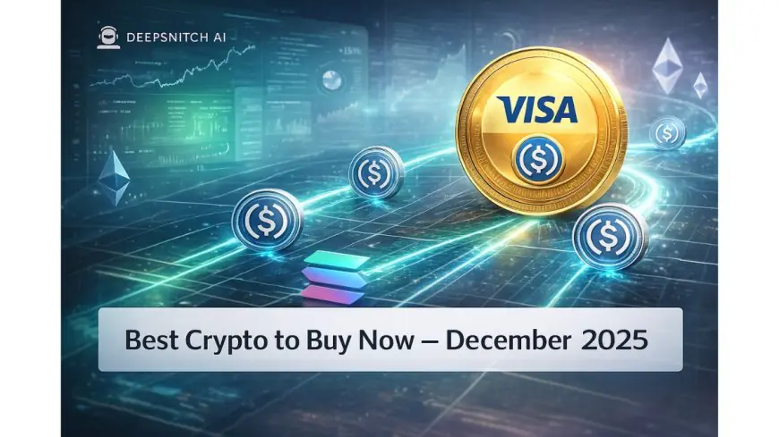 Best Crypto to Buy Now December 2025: Visa’s USDC Settlement Push Signals Institutional Confidence, DeepSnitch AI Rises 88%
