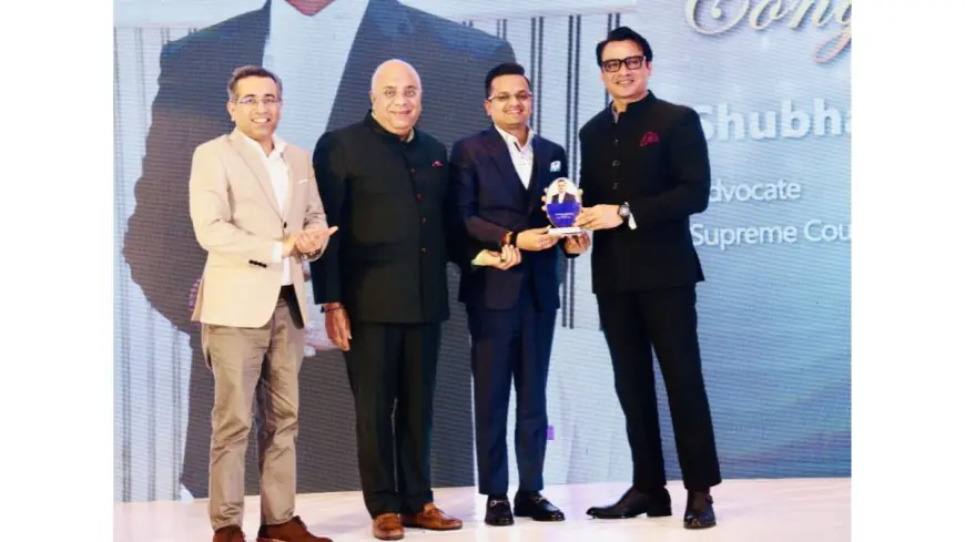 Advocate Shubham Awasthi Honored with Prestigious “40 Under 40 Lawyer Award”