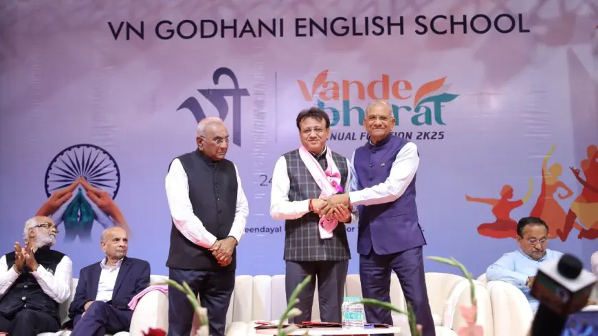 Surat Indoor Stadium Comes Alive as V N Godhani School Hosts Grand Annual Function