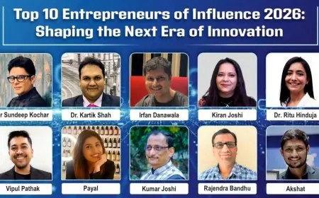 Top 10 Entrepreneurs of Influence 2026 : Shaping The Next Era of Innovation