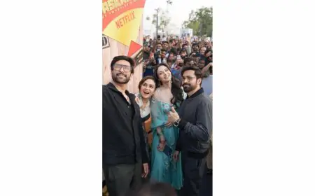 FROM AIRPORTS TO OPEN SKIES: EMRAAN HASHMI AND TASKAREE CAST TOUCH DOWN AT UTTARAYAN IN AHMEDABAD
