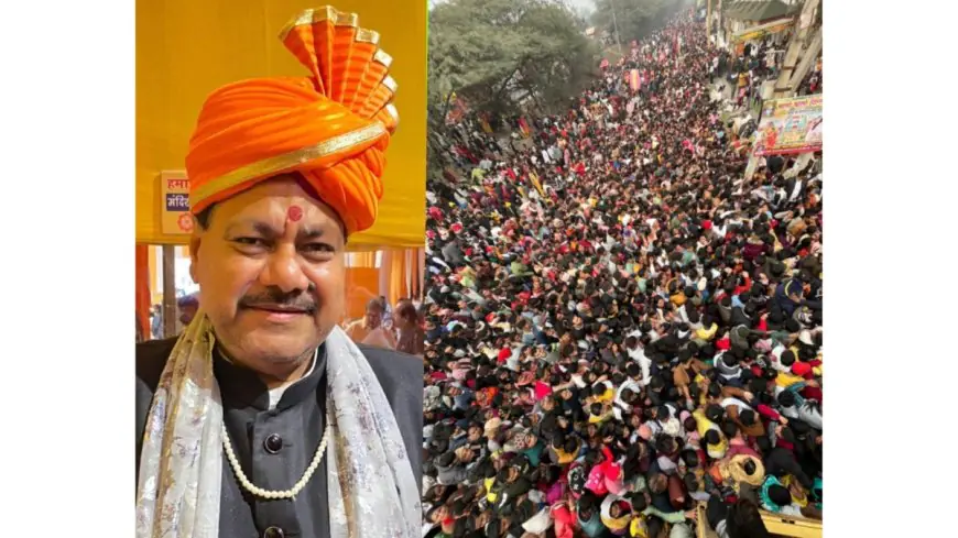 On New Year’s Day, a Massive Crowd of Devotees Gathered at Khatu Shyam Delhi Dham in Alipur, with more than 20 Lakh Devotees Visiting the Temple
