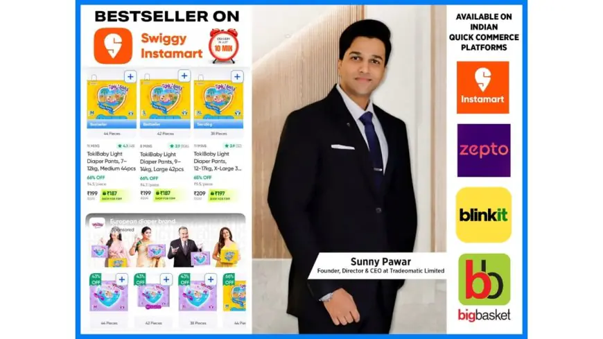 Tradeomatic Limited’s European Diaper Brand TOKIBABY LIGHT Secures Pan-India Best-Seller Status on Swiggy Instamart