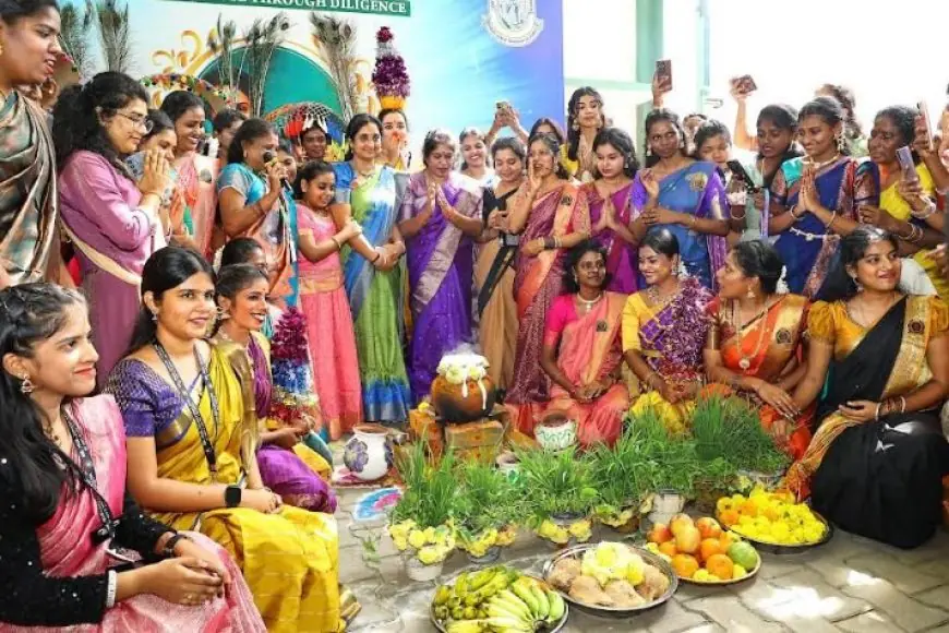 Pongal Fete Gets all its Rustic Charm at Dr. MGR-Janaki College for Women
