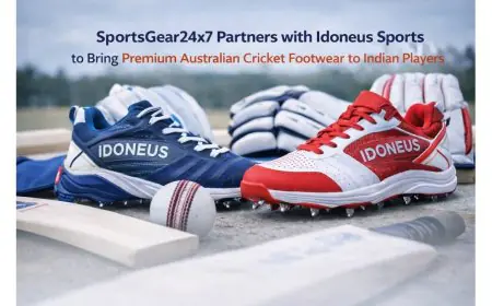 SportsGear24x7 Partners with Idoneus Sports to Bring Premium Australian Cricket Footwear to Indian Players