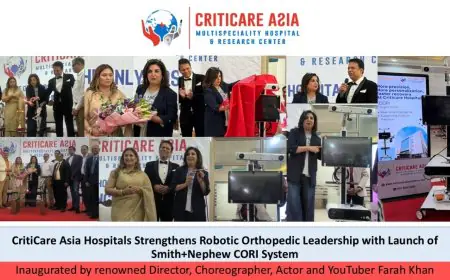 CritiCare Asia Hospitals launches Smith+Nephew CORI robotic system for joint replacements