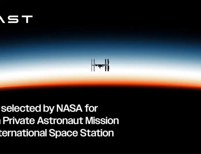 Vast Selected by NASA for Sixth Private Astronaut Mission to International Space Station