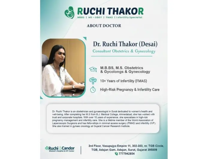Female Age and Reproduction By Dr Ruchi Thakor – Ruchi Candor Women Hospital & IVF Center.