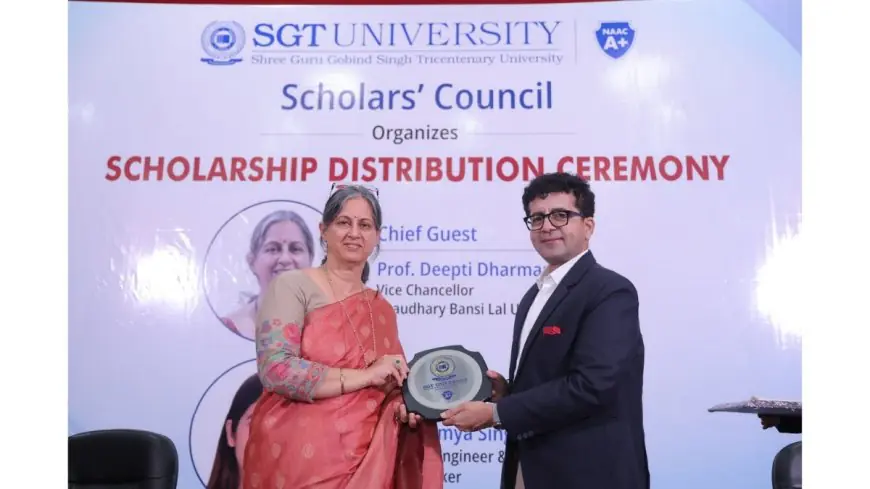 SGT University Hosts Scholarship Distribution Ceremony to Support and Empower Meritorious Students