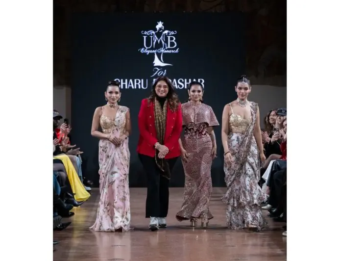 Bharat’s Bold Blackout: Charu Parashar and UMB Pageants’ Urmimala Baruah Redefine Luxury at Paris-Milan Fashion Weeks with Begum Noir Mastery