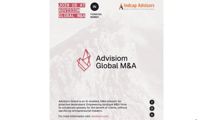 Indcap Advisors Becomes A Founding Member of Advisiom Global M and A