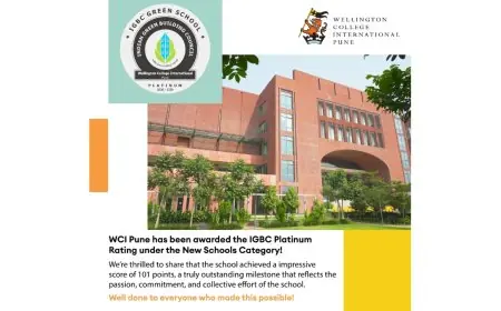 Wellington College International Pune Awarded IGBC Platinum Rating for Green Schools