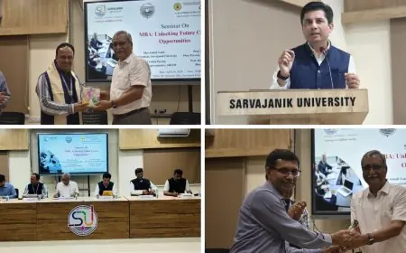 Sarvajanik University’s S. R. LUTHRA INSTITUTE OF MANAGEMENT ORGANISED a Seminar on MBA: Unlocking Future Career Opportunities