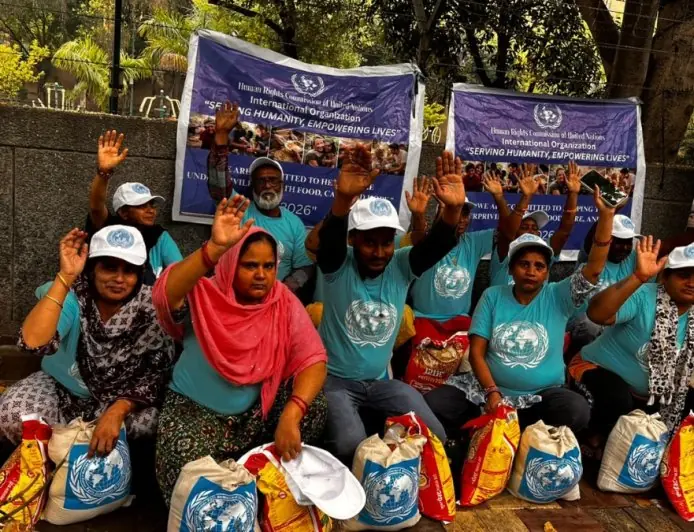 Human Rights Commission for the United Nations Conducts Humanitarian Drive in Rohini, New Delhi