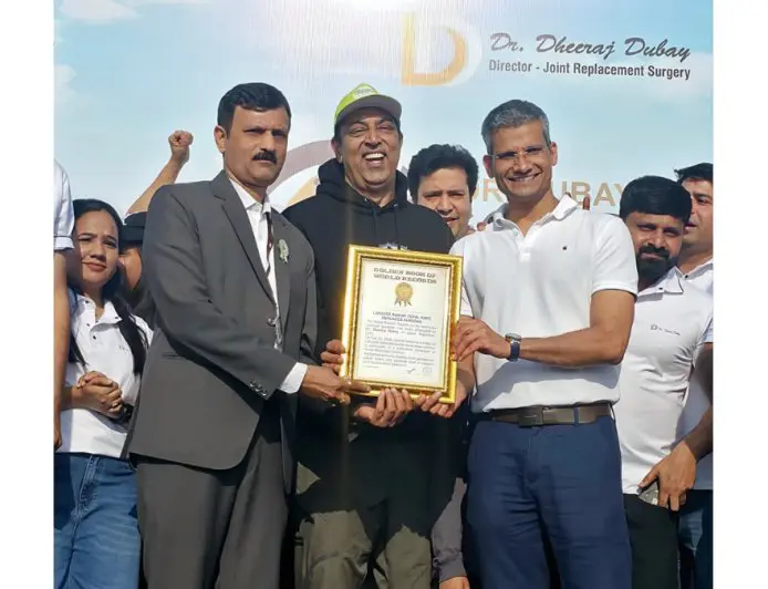 Jaipur Sets a Unique World Record: 220+ Joint Replacement Patients Perform Tadasana Together