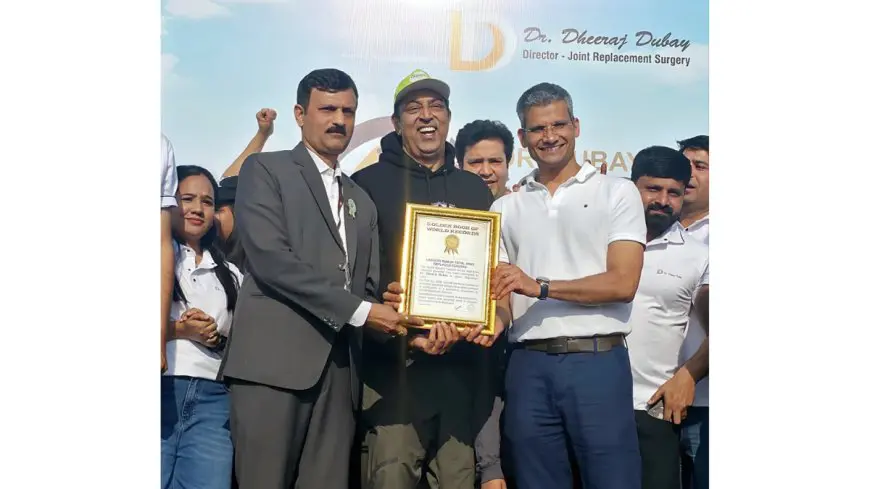 Jaipur Sets a Unique World Record: 220+ Joint Replacement Patients Perform Tadasana Together