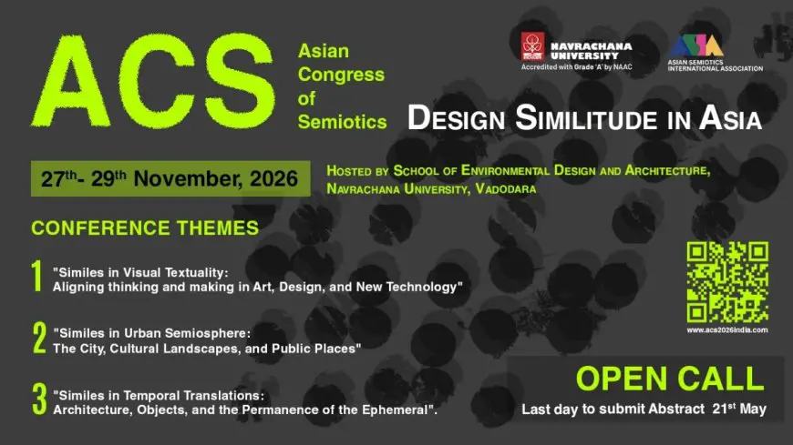 ACS 2026 – Asian Congress of Semiotics at Navrachana University, Vadodara