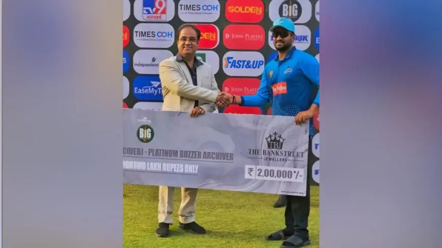 Handa Bangles Founder Mr. Kamal Handa Honours Big Cricket League Semi-Final Man of the Match with ₹2 Lakh Award